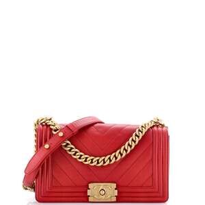 Chanel Boy Flap Bag Chevron Caviar Old #242350C38B